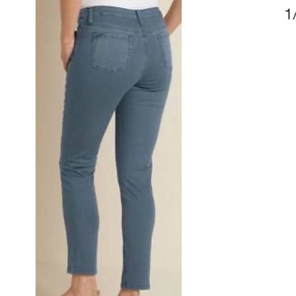 Soft Surroundings Blue-Steel Color Jeans - Picture 3 of 5